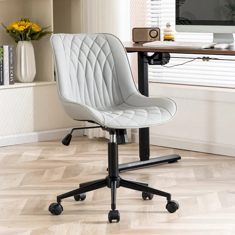 Chaises de bureau sans accoudoirs avec roulettes pour bureau à domicile