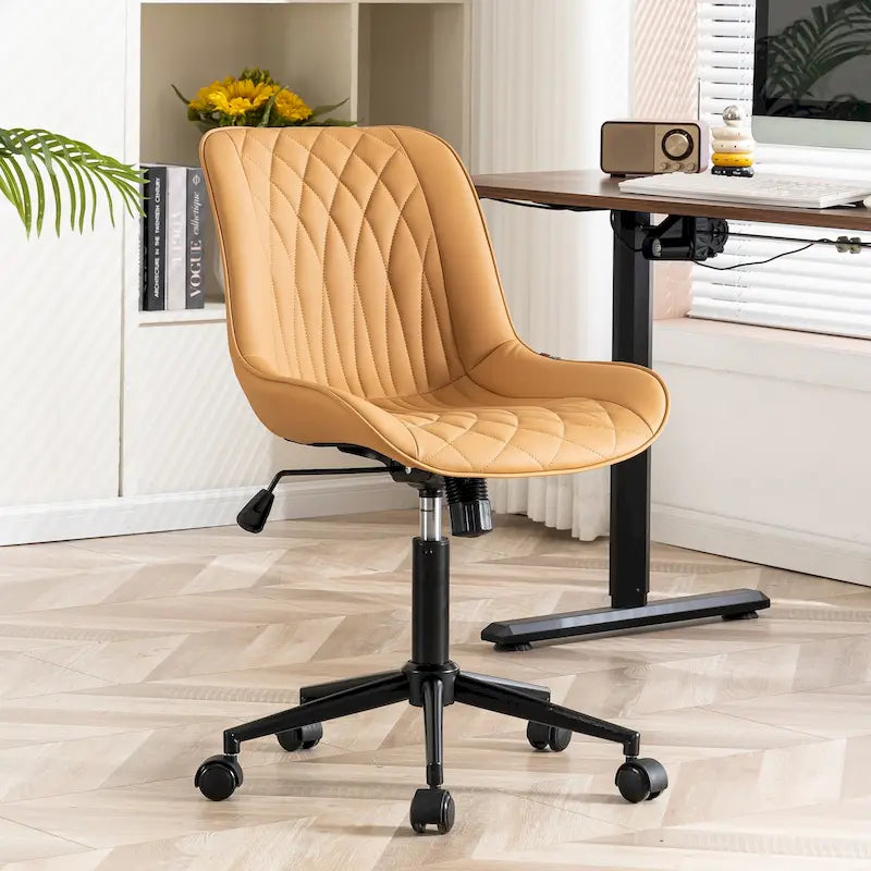 Chaises de bureau sans accoudoirs avec roulettes pour bureau à domicile