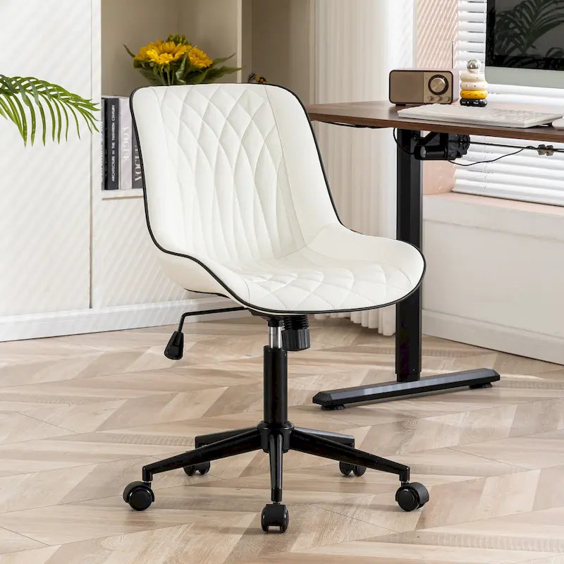 Chaises de bureau sans accoudoirs avec roulettes pour bureau à domicile