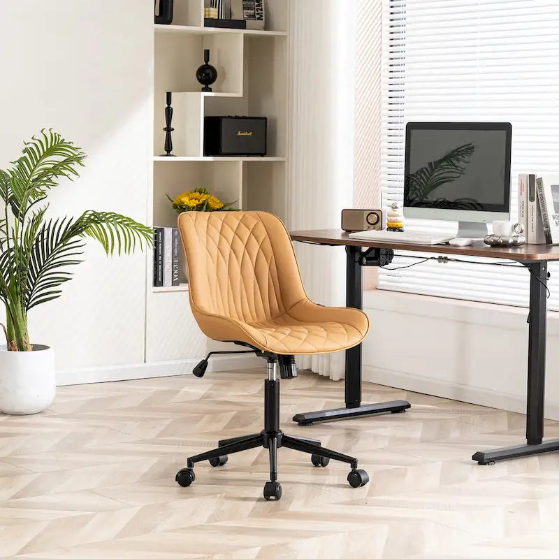 Chaises de bureau sans accoudoirs avec roulettes pour bureau à domicile