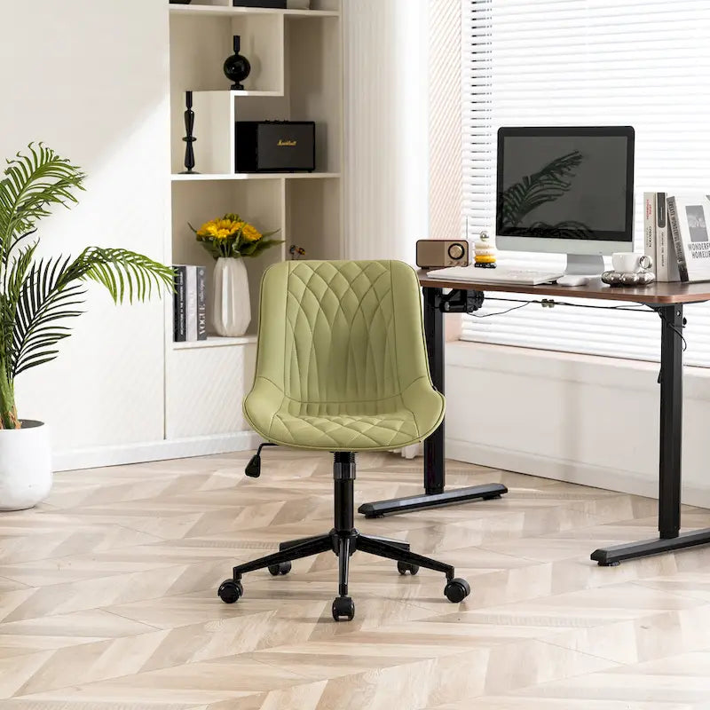 Chaises de bureau sans accoudoirs avec roulettes pour bureau à domicile
