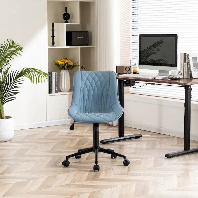 Chaises de bureau sans accoudoirs avec roulettes pour bureau à domicile
