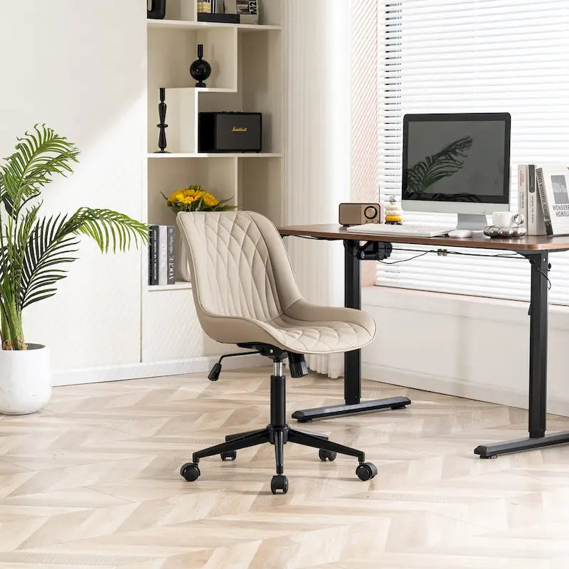 Chaises de bureau sans accoudoirs avec roulettes pour bureau à domicile