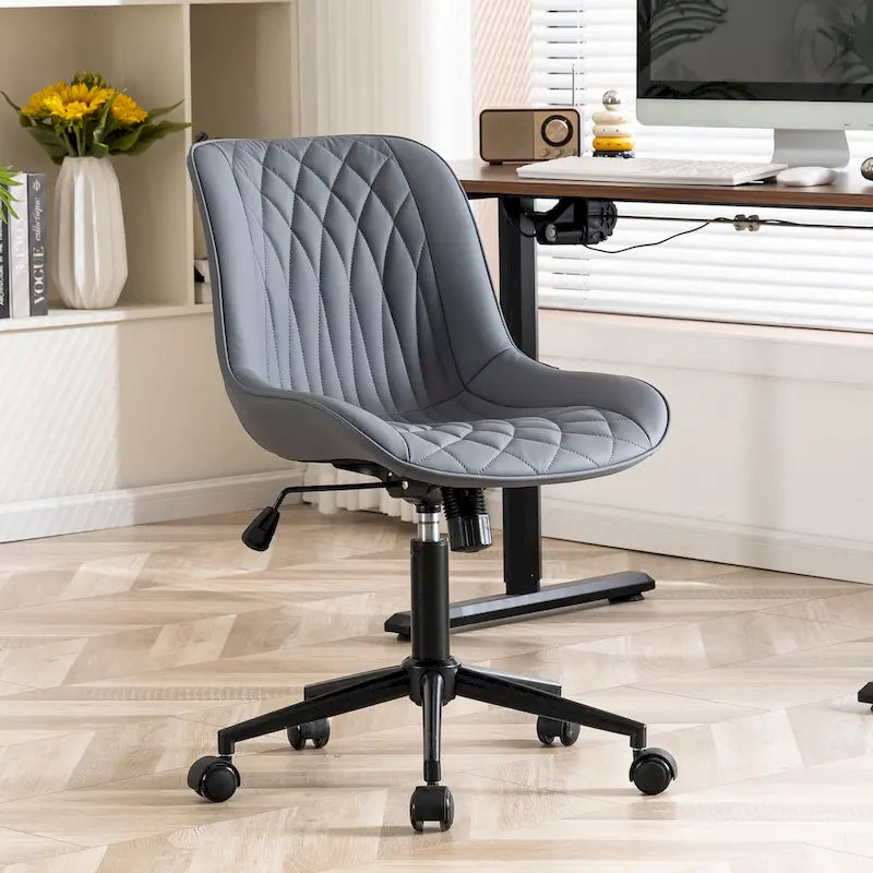 Chaises de bureau sans accoudoirs avec roulettes pour bureau à domicile