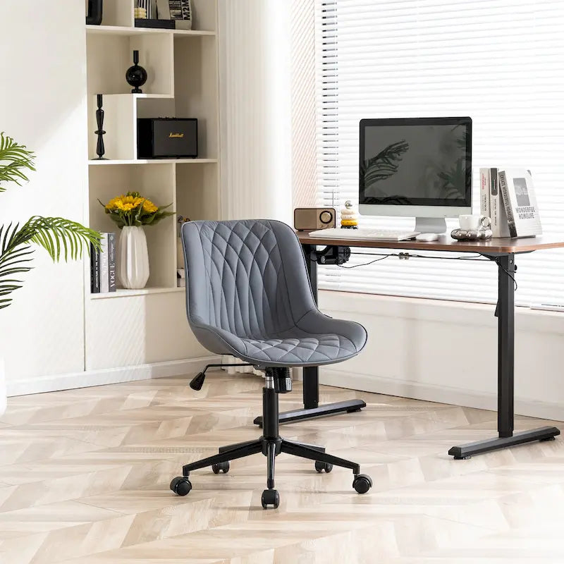 Chaises de bureau sans accoudoirs avec roulettes pour bureau à domicile
