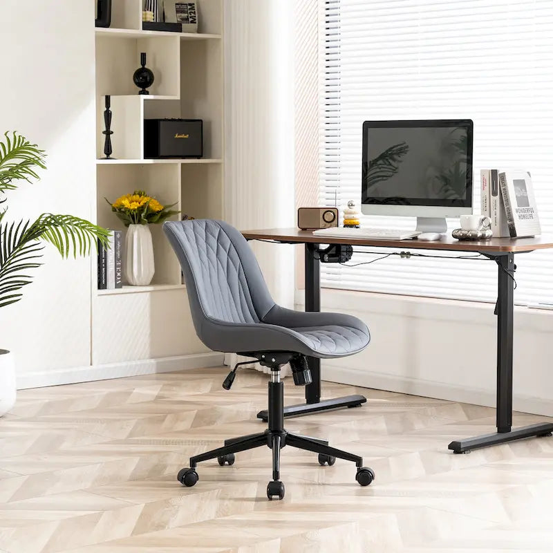 Chaises de bureau sans accoudoirs avec roulettes pour bureau à domicile