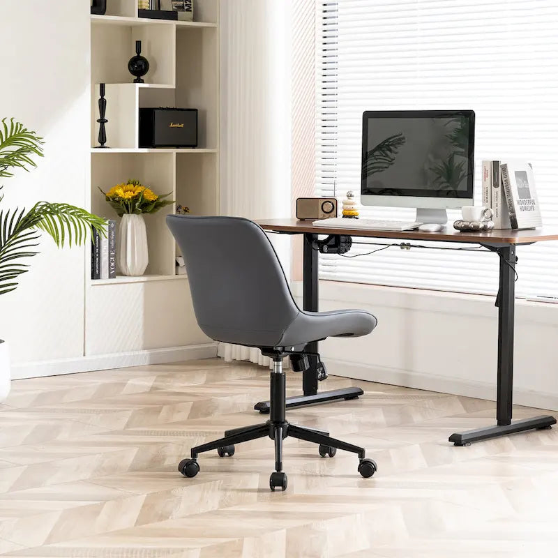 Chaises de bureau sans accoudoirs avec roulettes pour bureau à domicile