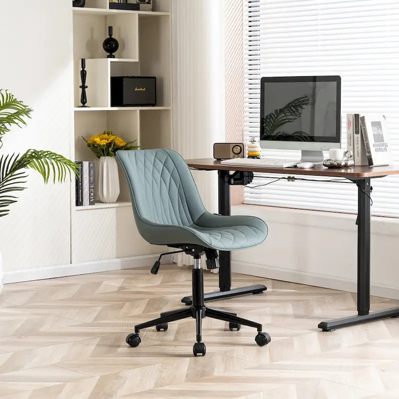 Chaises de bureau sans accoudoirs avec roulettes pour bureau à domicile