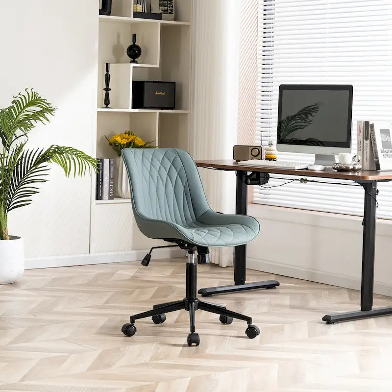 Chaises de bureau sans accoudoirs avec roulettes pour bureau à domicile