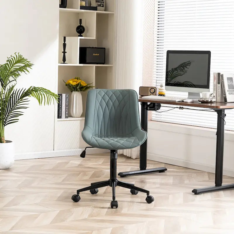 Chaises de bureau sans accoudoirs avec roulettes pour bureau à domicile