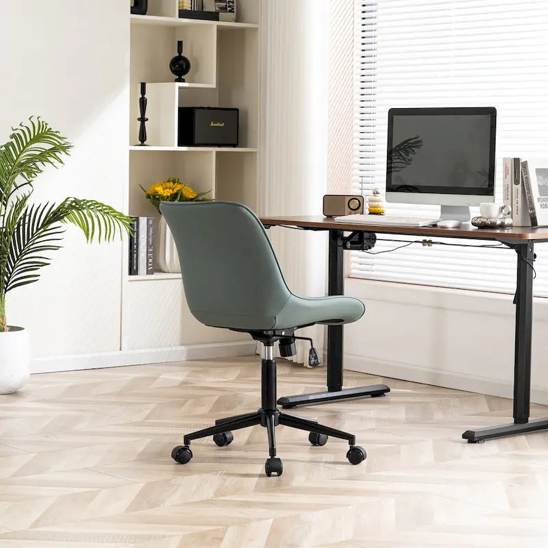 Chaises de bureau sans accoudoirs avec roulettes pour bureau à domicile