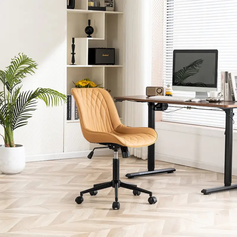 Chaises de bureau sans accoudoirs avec roulettes pour bureau à domicile