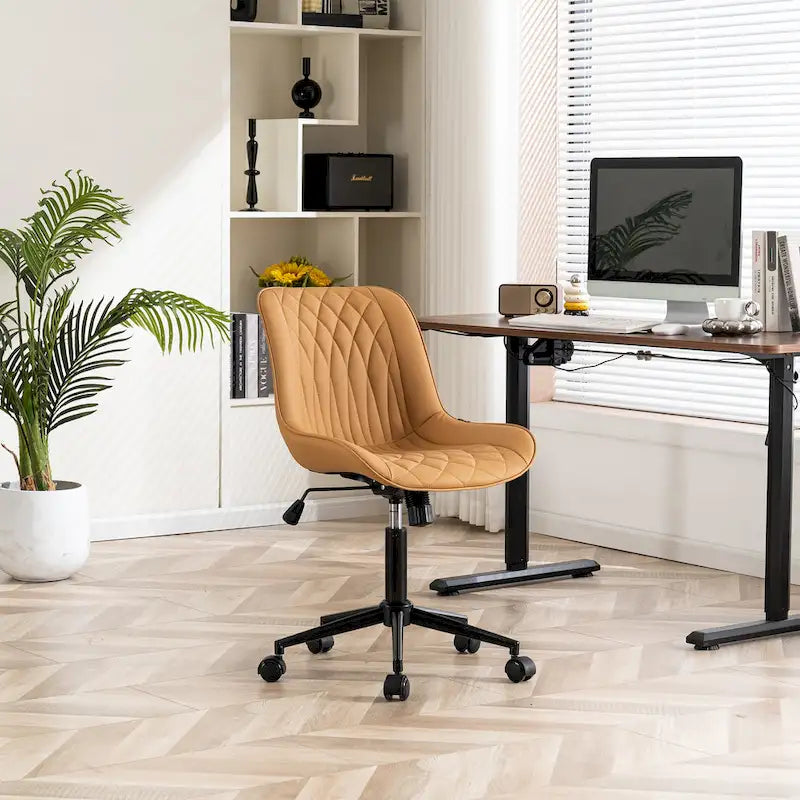 Chaises de bureau sans accoudoirs avec roulettes pour bureau à domicile