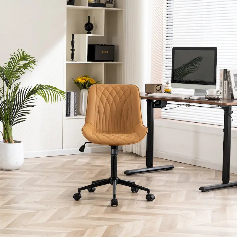 Chaises de bureau sans accoudoirs avec roulettes pour bureau à domicile